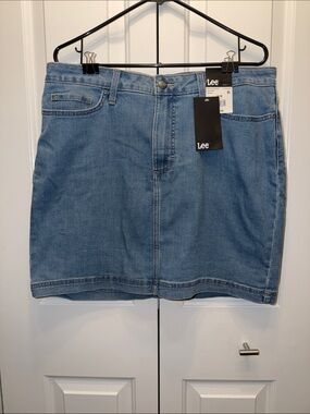 Light Blue Denim Skort